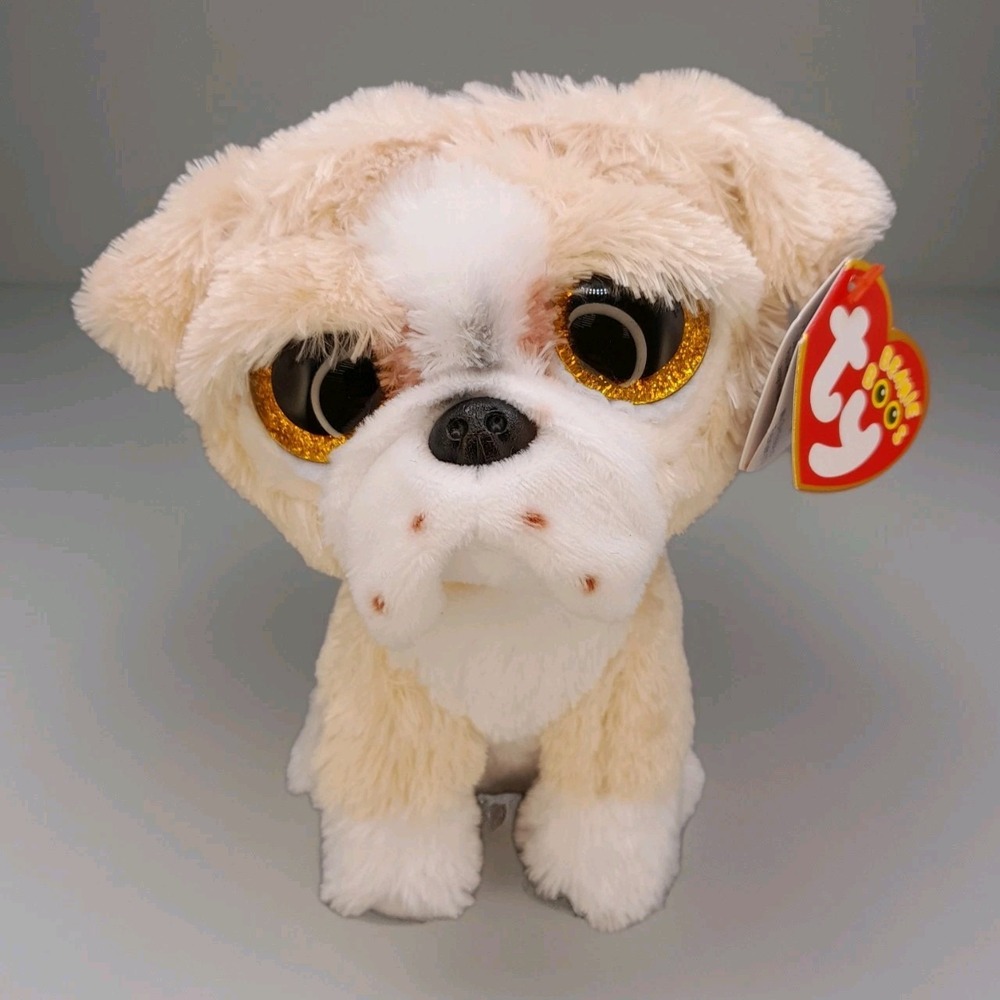 TY Beanie Boos Pooch the English Bulldog Plush 6in Stuffed Animal Toy 37371